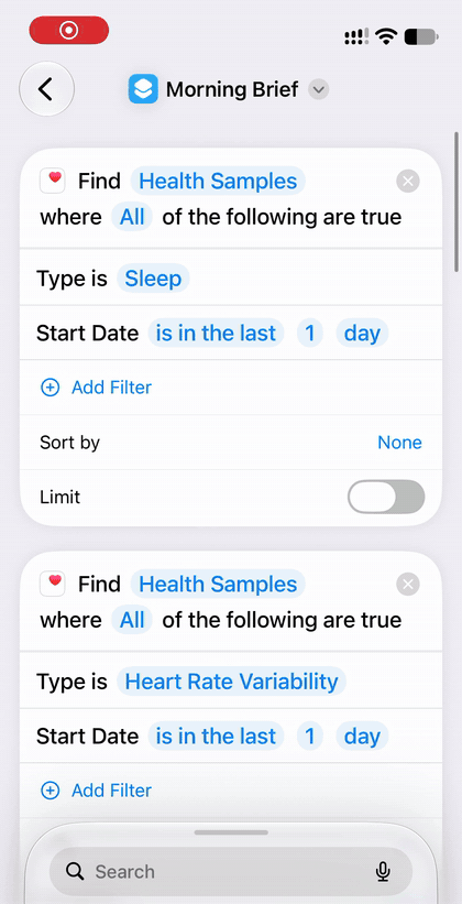 2. It pulls sleep, HRV, heart rate, steps, glucose and weight from Apple Health